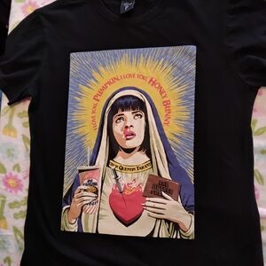 Pulp Fiction mia wallace Movie Poster Tshirt Adult Men's Women’s size Small